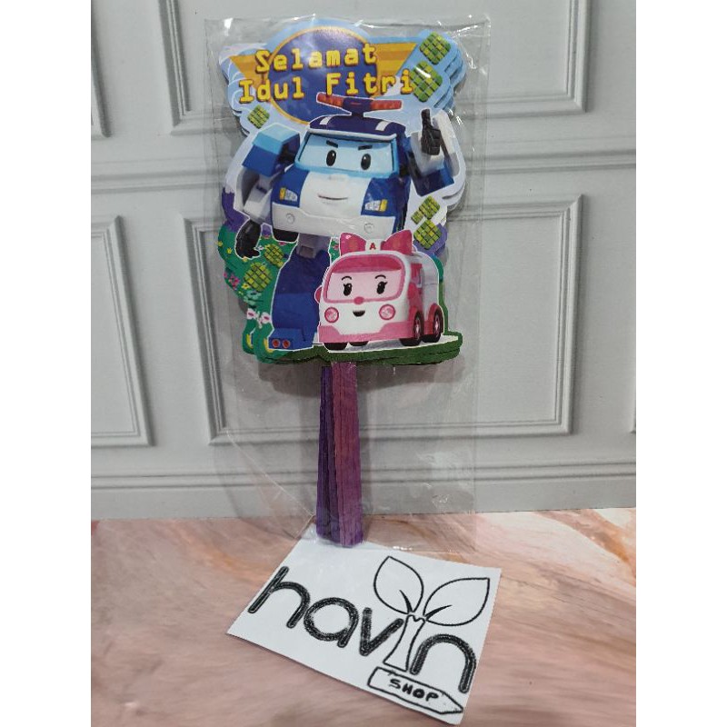 AMPLOP LEBARAN model KIPAS ukuran (8.5cm X 16.5cm)/ANGPAO IDUL FITRI KIPAS-Policar