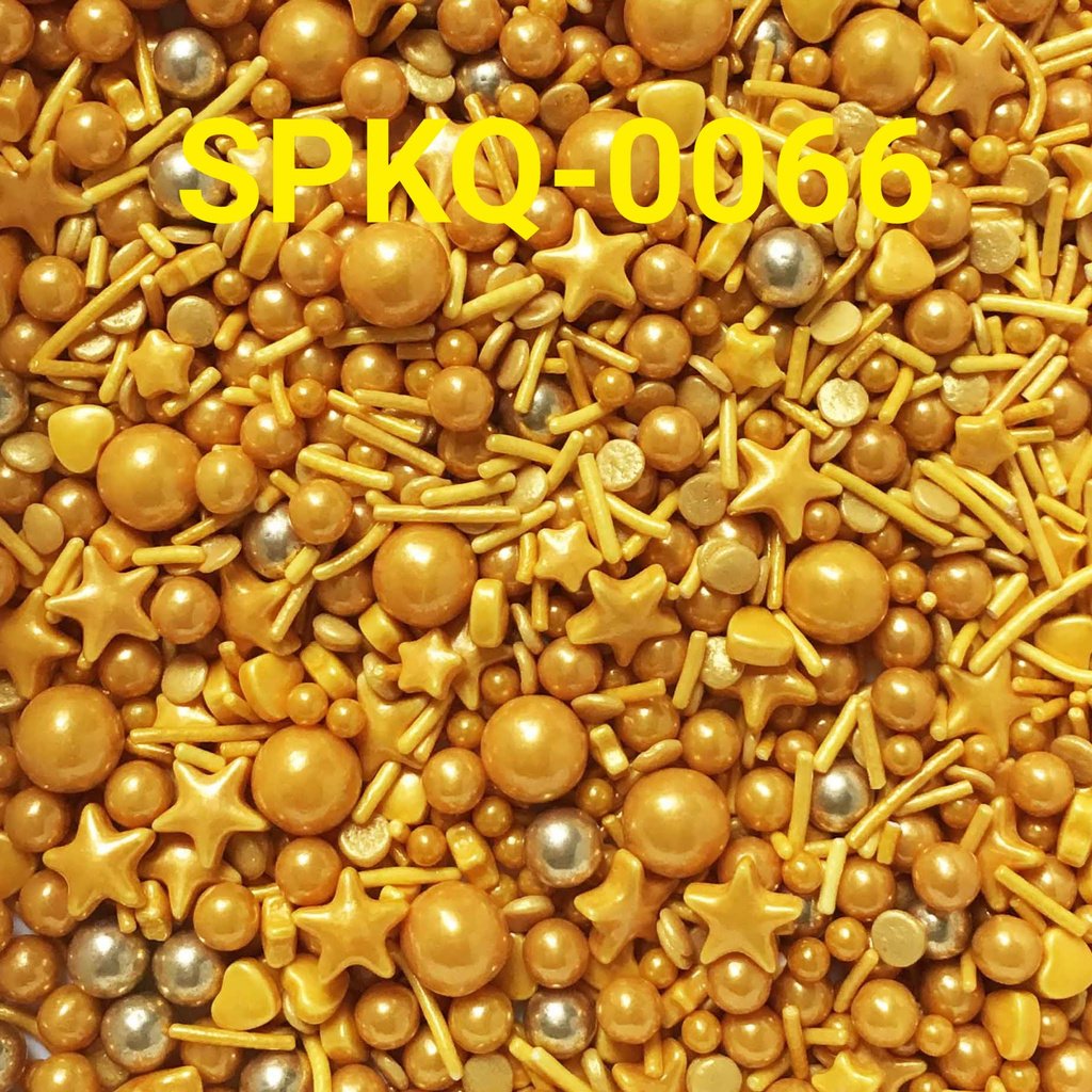 

SPKQ-0066 YBB Sprinkles sprinkle sprinkel 250gr mutiara bintang emas