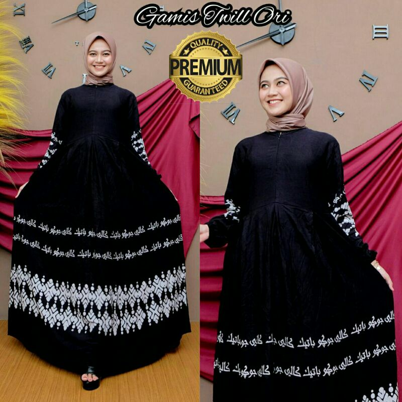 REALPICT   GAMIS TWILL ORY | GAMIS TWILL PEKALONGAN | GAMIS TWILL MURAH | gamis twill s m l xl jumbo
