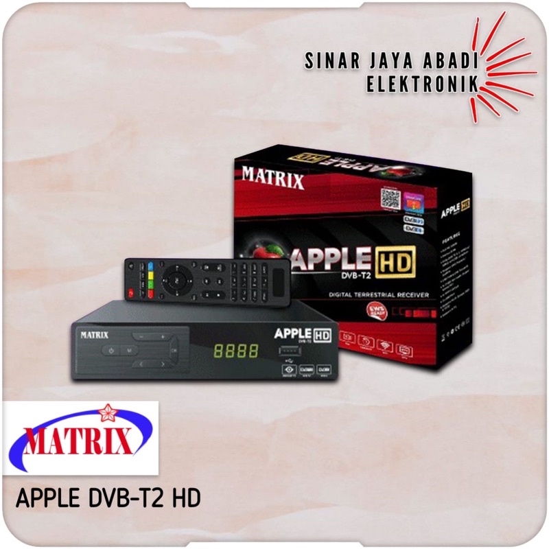 Set Top Box TV Digital DVB T2 Matrix Apple HD TV - Bisa Youtube