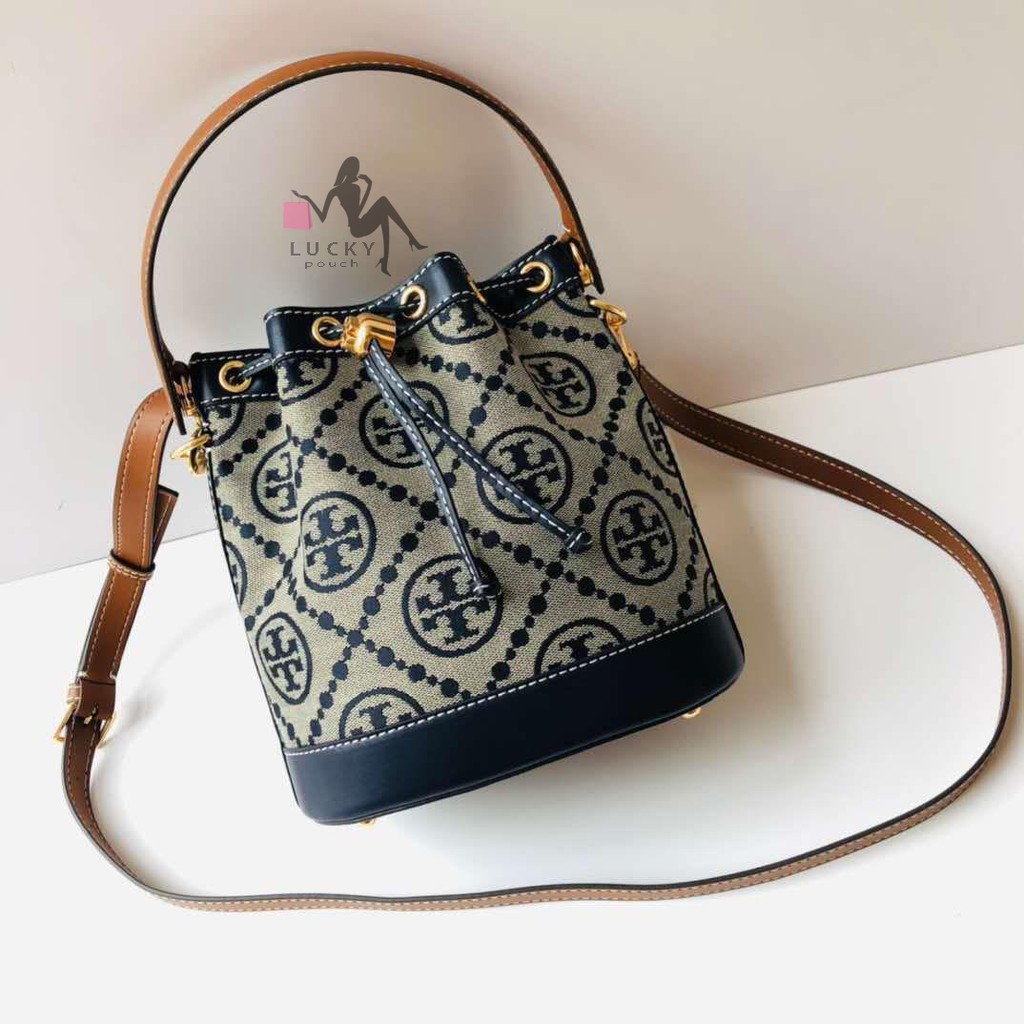 Tory Burch T Monogram Jacquard Bucket Bag