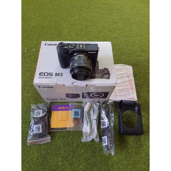 Kamera Mirrorless Canon Eos M3 Kit Second / Camera Mirrorless Canon M3 Kamera Vlogger Kamera Youtube