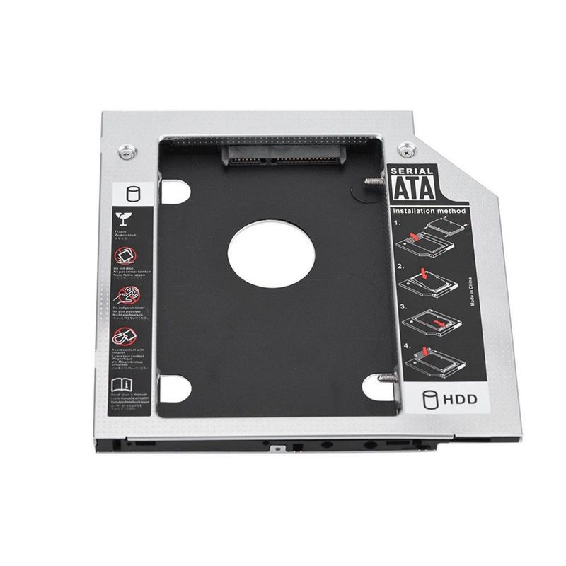 Second harddisk hdd ssd caddy 9-9.5mm sata Tipis Slim for internal dvd laptop