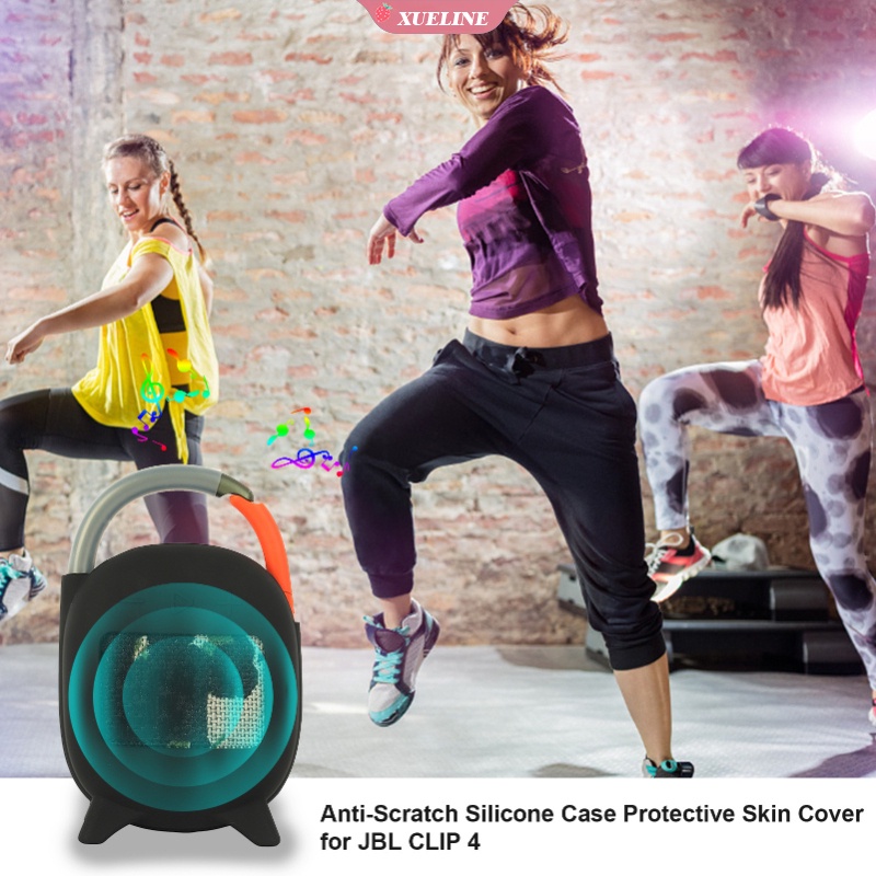 Case Speaker Wireless Bluetooth JBL Clip 4 Bahan Silikon Tahan Jatuh Dan Noda Untuk Travel