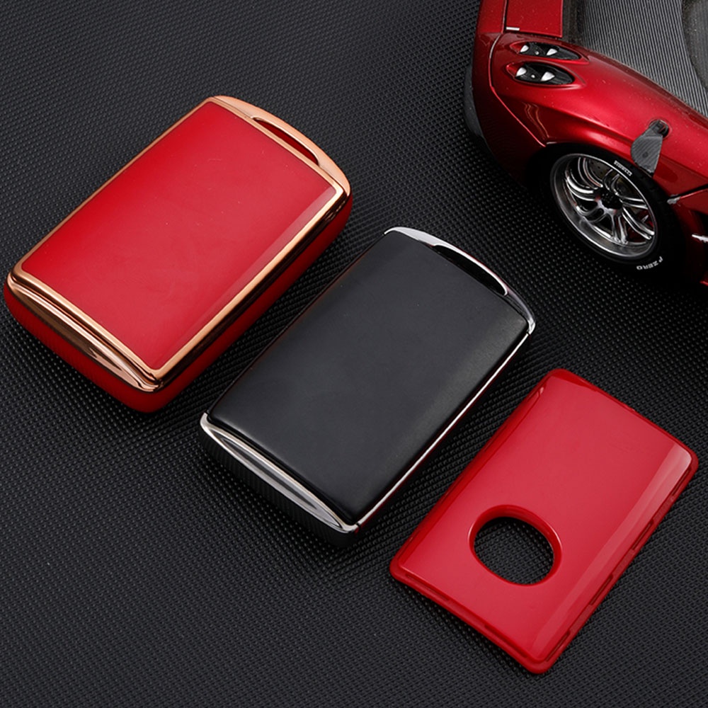 MAZDA Cover Case Kunci Mobil TPU Untuk Mazda3 Alexa CX-30 CX30 CX5 CX5 CX5 CX-5 CX8 CX9 CX4 2019 2020kunci Ring Fob Shell