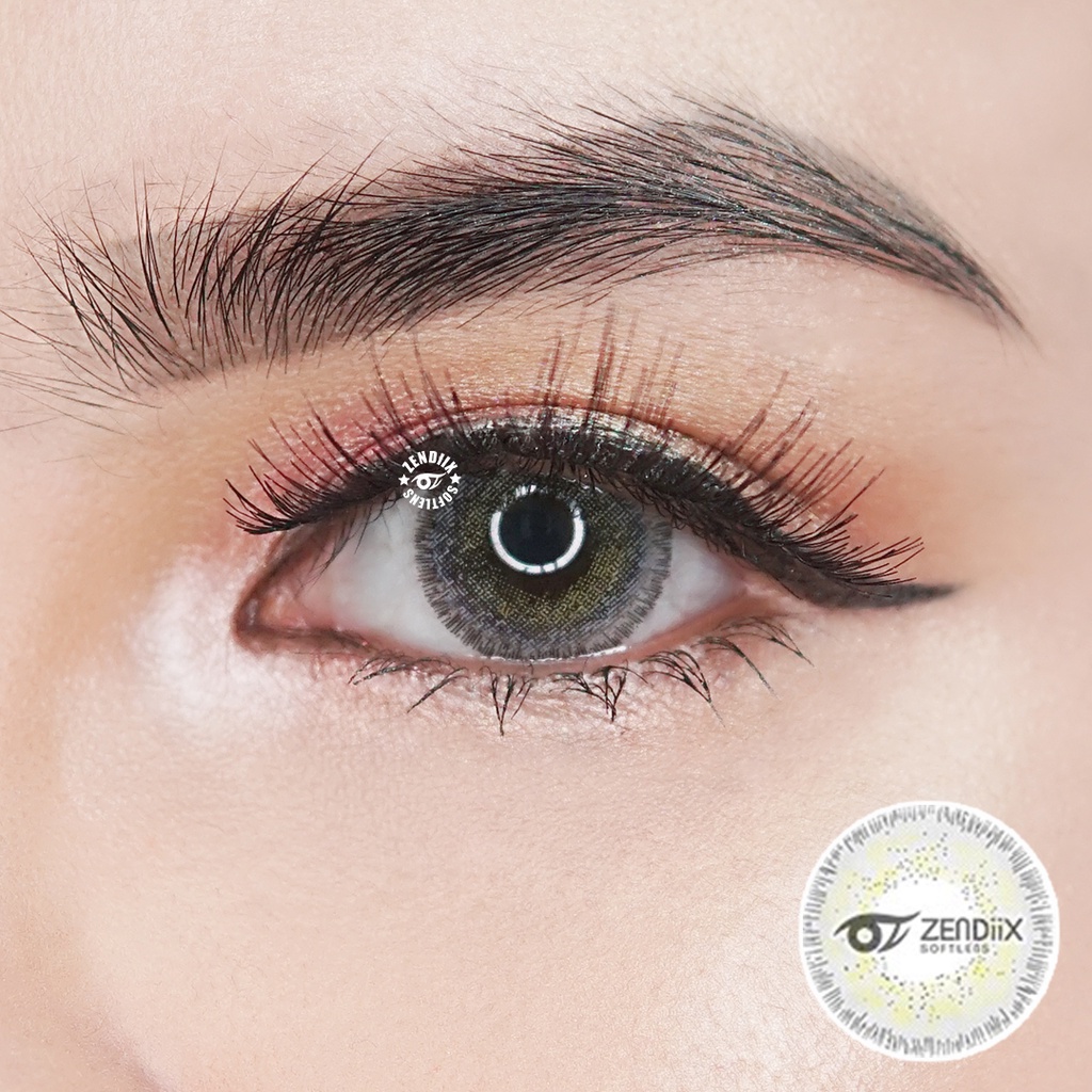 Softlens NEWBLUK Warna GREY 15mm Nomal Minus