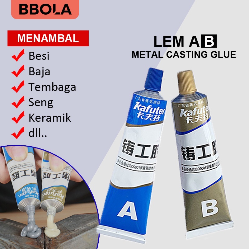 Jual Lem AB Epoxy Kuat Penambal Besi Steel Metal Radiator Anti Bocor ...