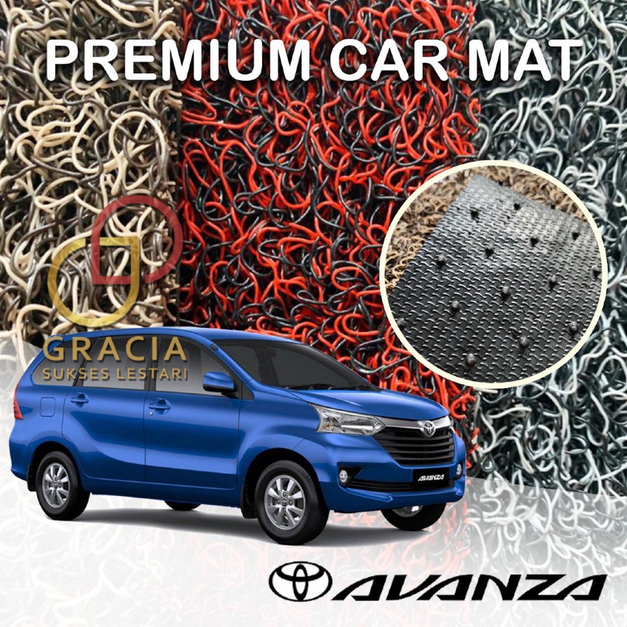 KARPET MOBIL PREMIUM TOYOTA AVANZA / AVANZA VELOZ MIE BIHUN 2 WARNA