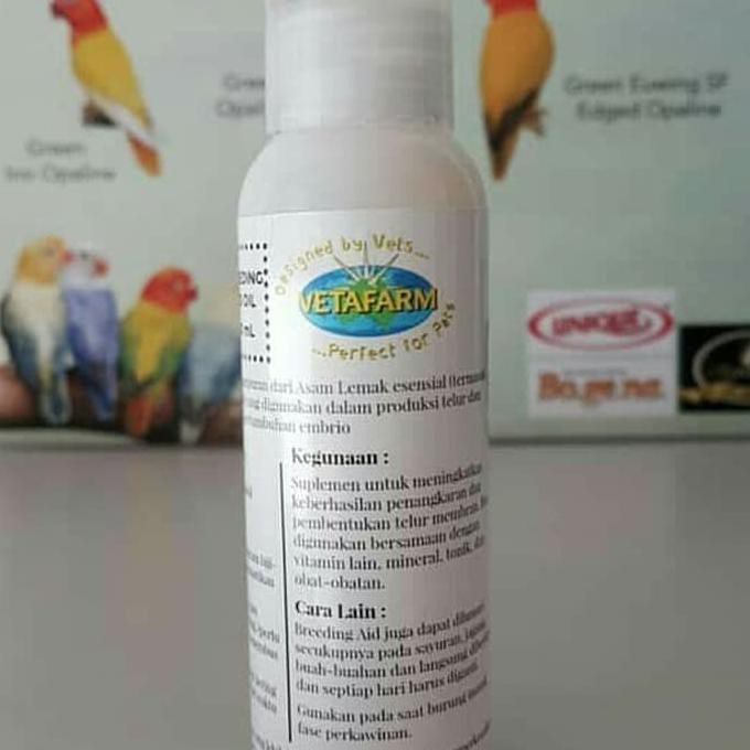 Silahkan Order Breeding Aid Oil Vetafarm Vitamin Burung