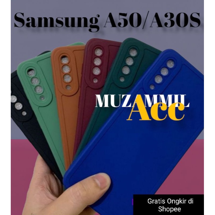 CASE PROCAMERA SAMSUNG A50/ A50S/ A30S CASING SILICON MACARON PRO CAMERA SOFTCASE MACARON PRO CAMERA