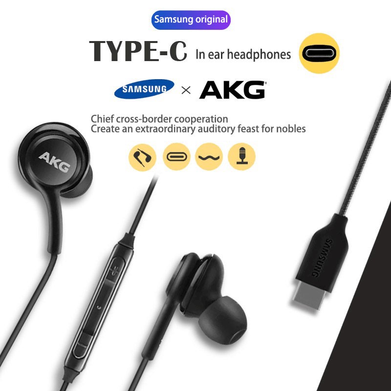 Headset AKG Type C Original 100% / Earphone Type C