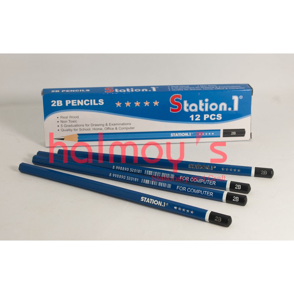 

PENSIL KAYU 2B STATION 1 BOX BIRU / HIJAU ( 1 BOX = 12 PCS )