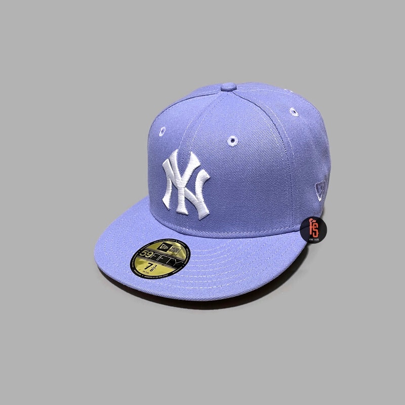 TOPI NEW ERA ORIGINAL 5950 WS 75TH NEW YORK YANKEES LAVENDER WHITE UV PINK