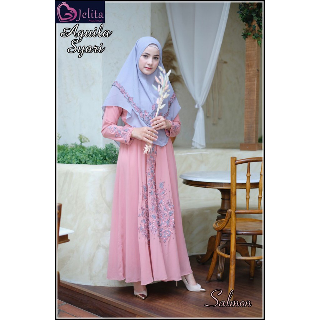 Gamis Aquila syari by jelita muslimah ( jelgant )