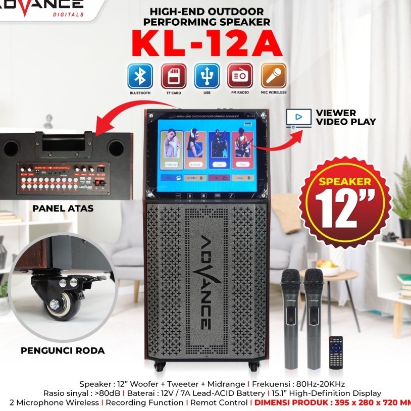 SPEAKER ADVANCE KL12A ORIGINAL GARANSI