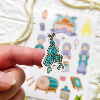 STICKER STIKER LUCU CUTE MEMPERCANTIK PAKET LEBARAN EID STICKER STIKER LUCU CUTE MEMPERCANTIK PAKET LEBARAN EID