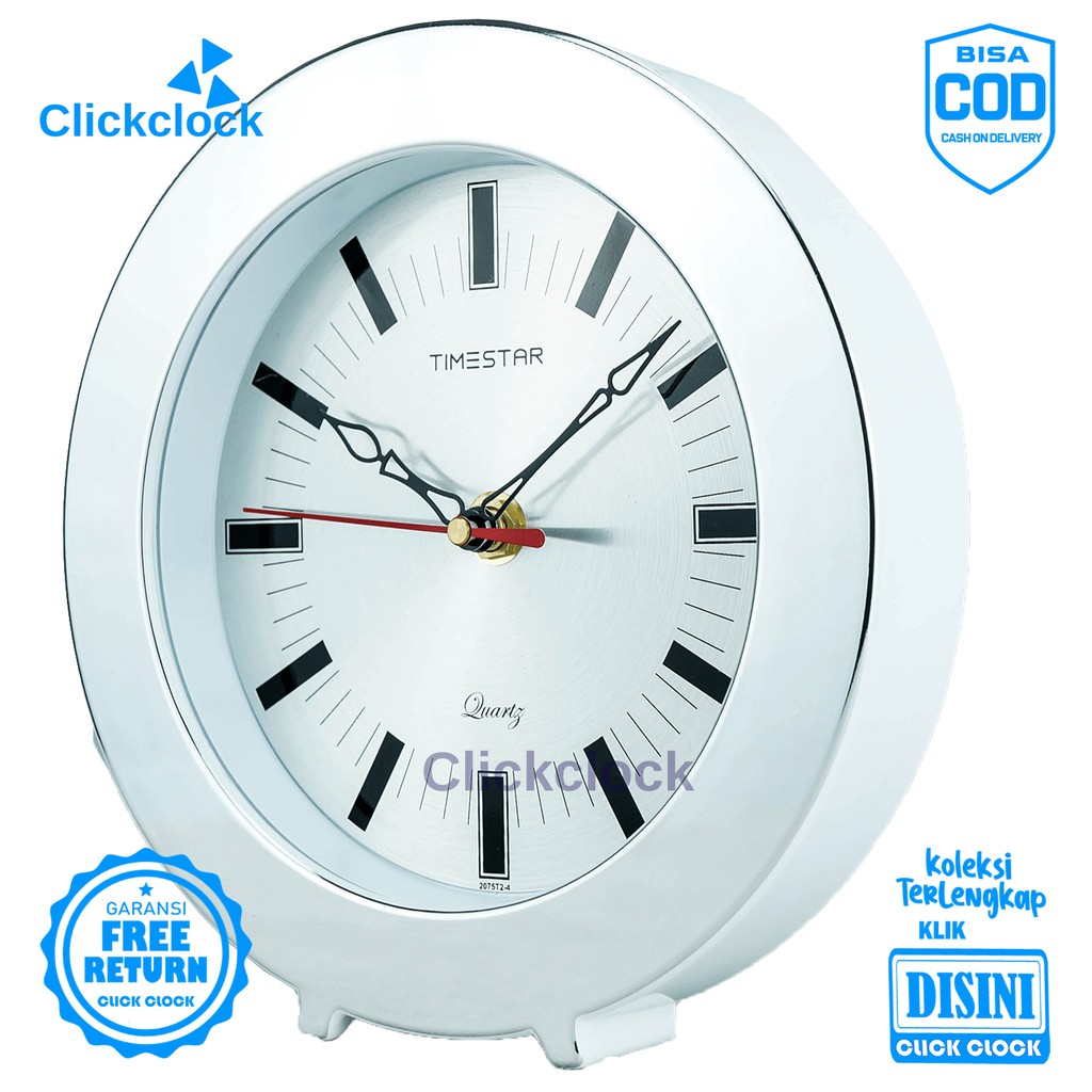 Jam Dinding Quartz Minimalis Gold Timestar HS 2075 Besar Dekorasi Dinding Murah