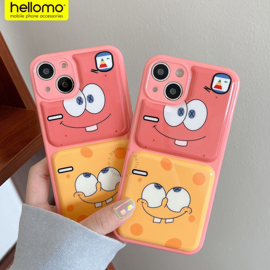 Soft Case iPhone Motif SpongeBob Softcase Pelindung Lensa Kamera Casing iPhone