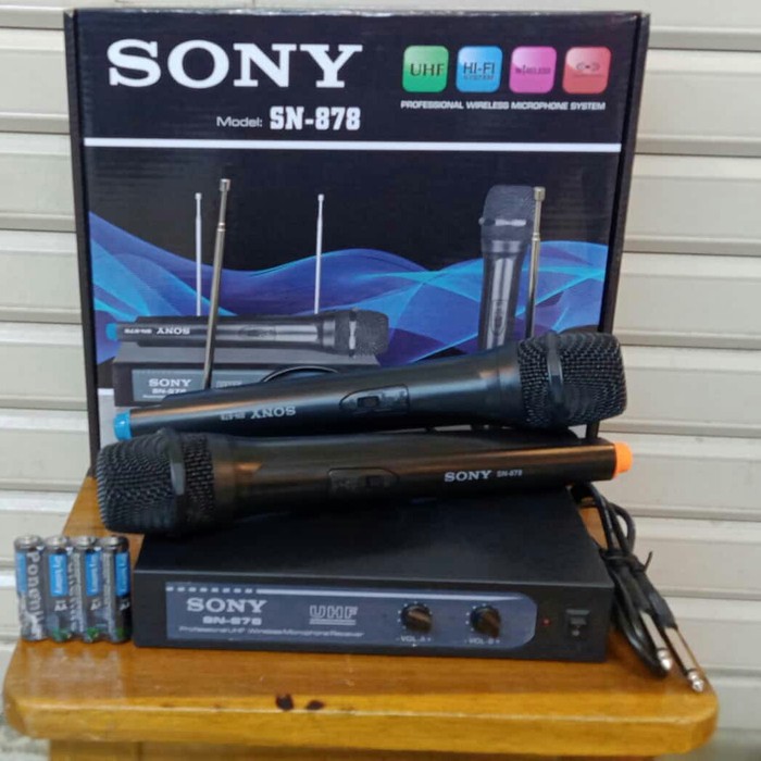 Mic Wireless Sony SN-878 SN-878 Pegang2 Profesional Wireless System
