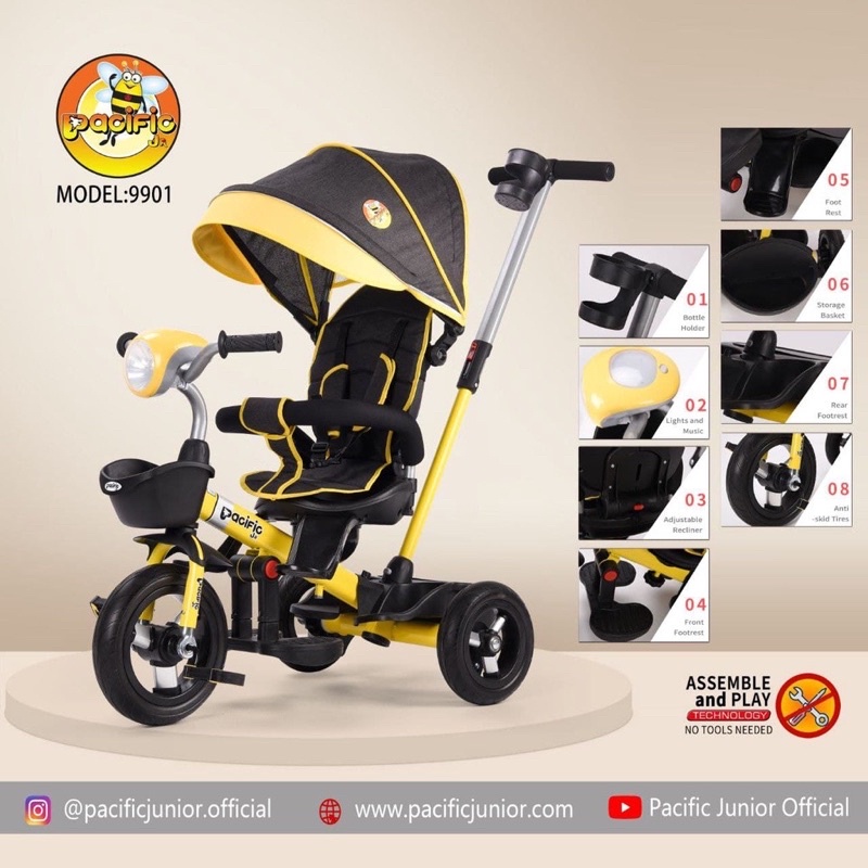 Sepeda Trike Tiga Roda Anak Pacific 9901 Sepeda Tiga roda