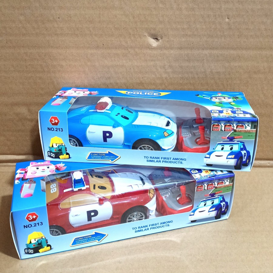 mainan mobil remot robocar poli mobil mobilan poli