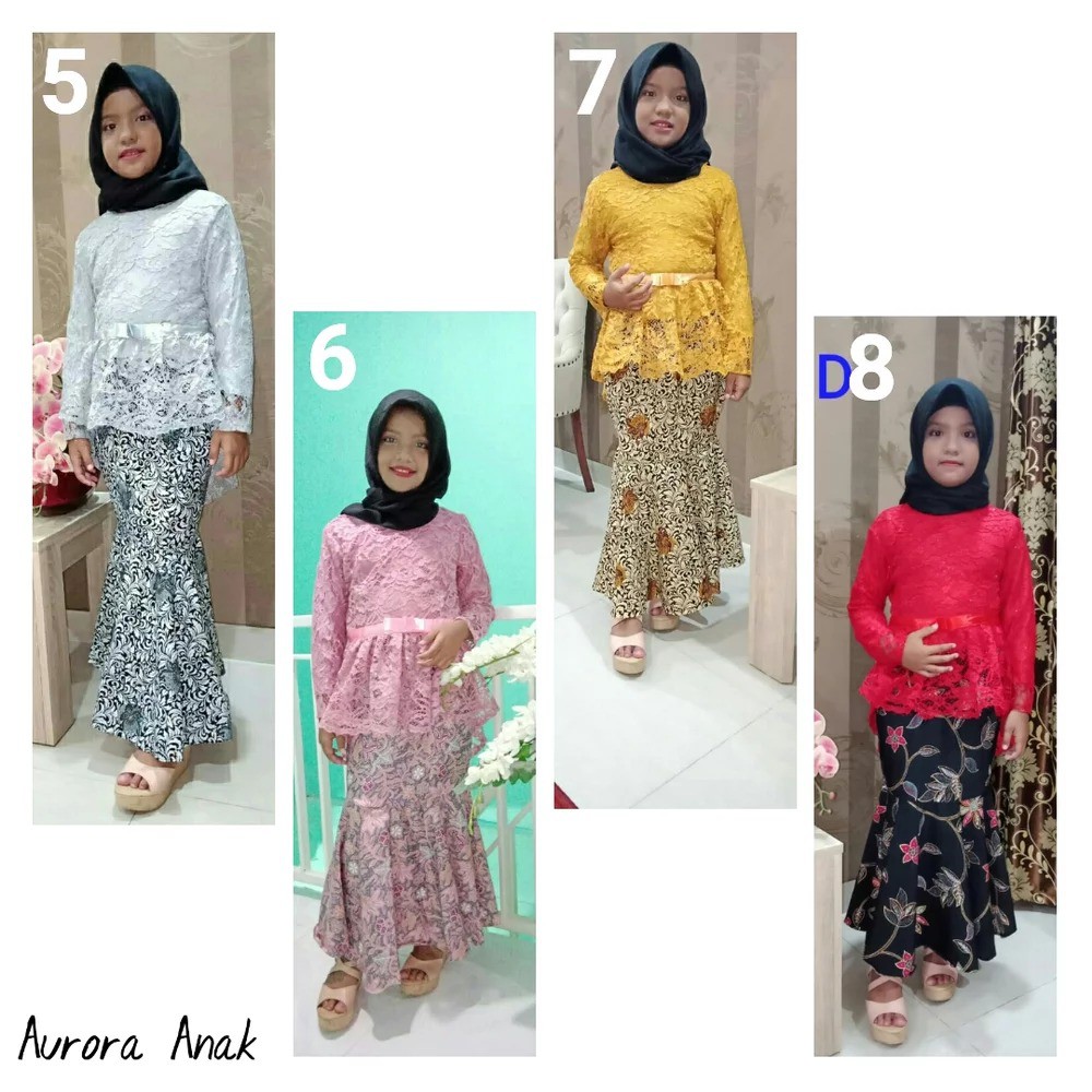 Setelan Kebaya Anak Brukat