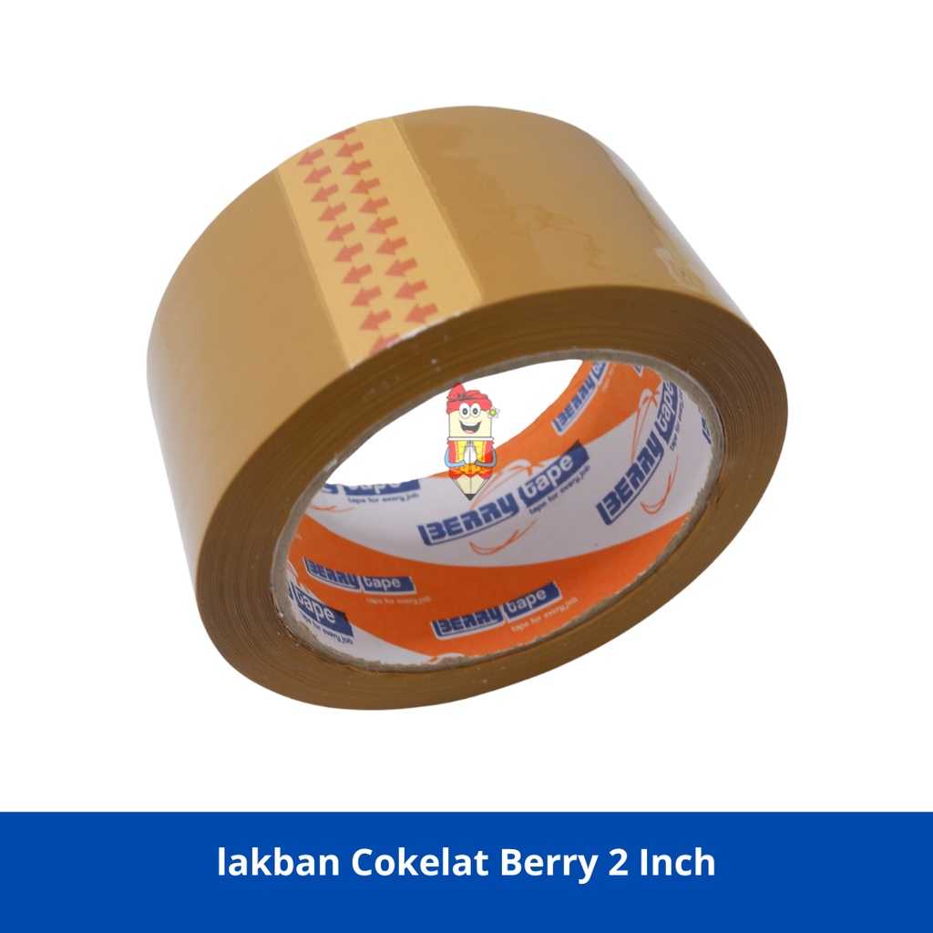 

Lakban OPP Berry Cokelat 2" Inch 48 mm x 80 Meter / 90 Yard