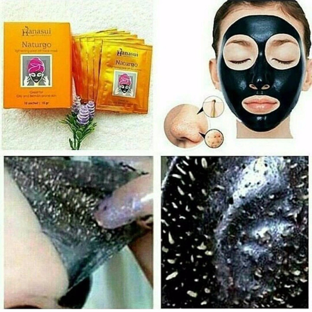 [1pcs] ORI Naturgo BPOM Hanasui Naturgo Masker Lumpur Pengangkat Komedo 100% Original BPOM