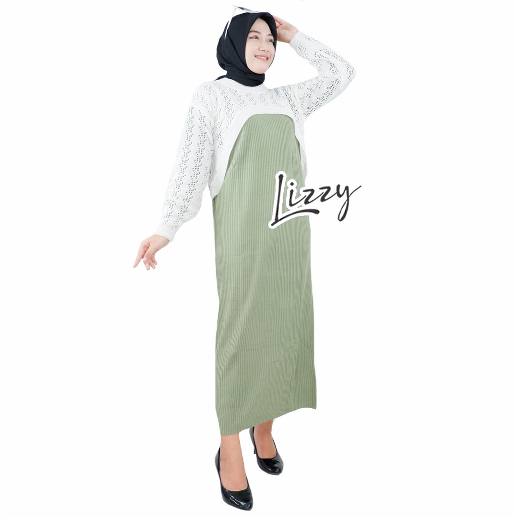 Lizzy - ONE SET FREYA PREMIUM-Matcha - Off White