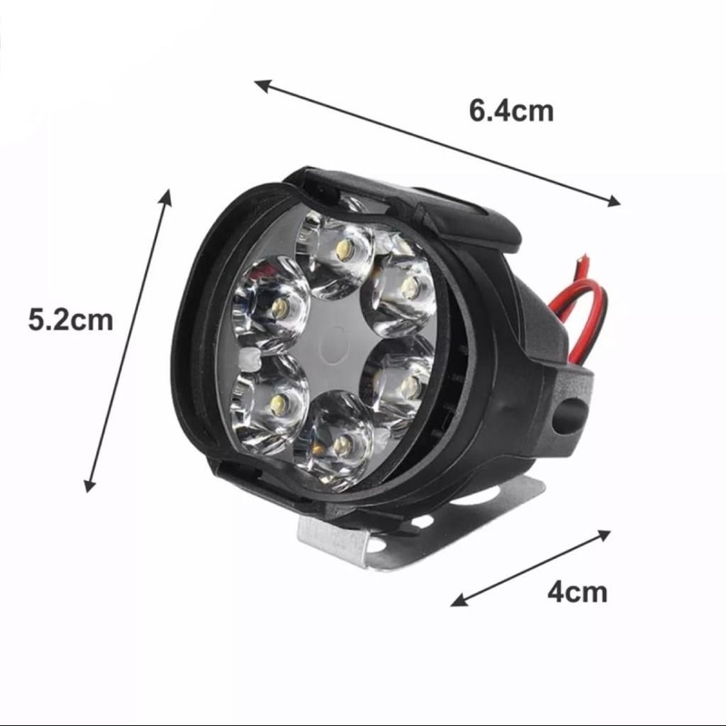 LAMPU TEMBAK SOROT LED SPION MOTOR WORK LIGHT CREE 6 MATA 6 WATT