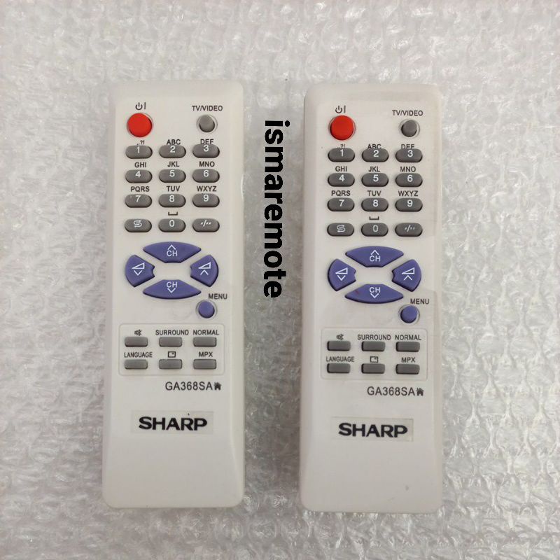 REMOTE REMOT TV SHARP TABUNG SLIM FLAT 368SA