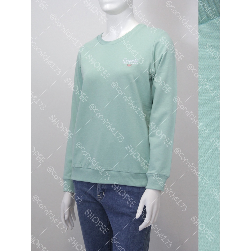 Corniche Fabian Sweatshirt Hijau Mint - TM231543