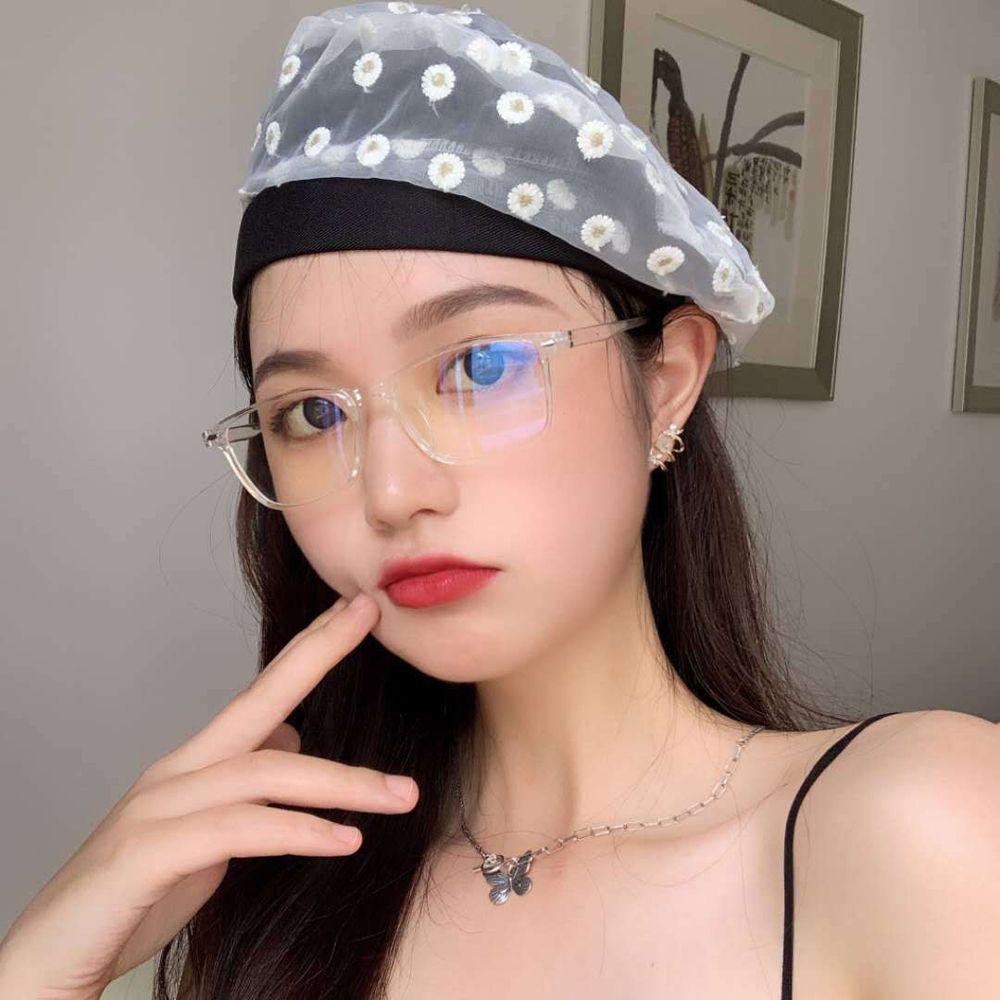 AUGUSTINA Kacamata Anti-Cahaya Biru Vintage Vision Care Perlindungan Anti Biru Bingkai Persegi Kecil Square Frame Eyewear