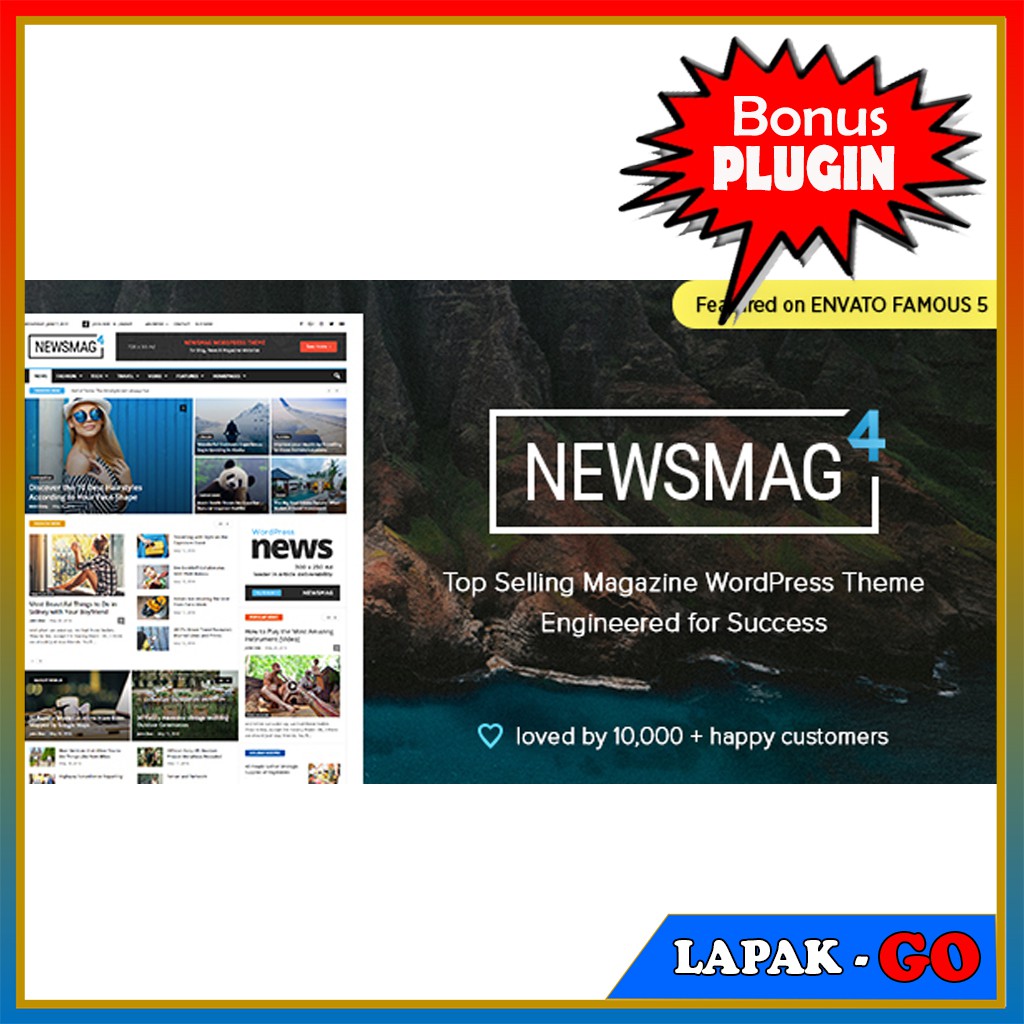 Template Berita Online NEWSMAG - Premium Wordpress Template