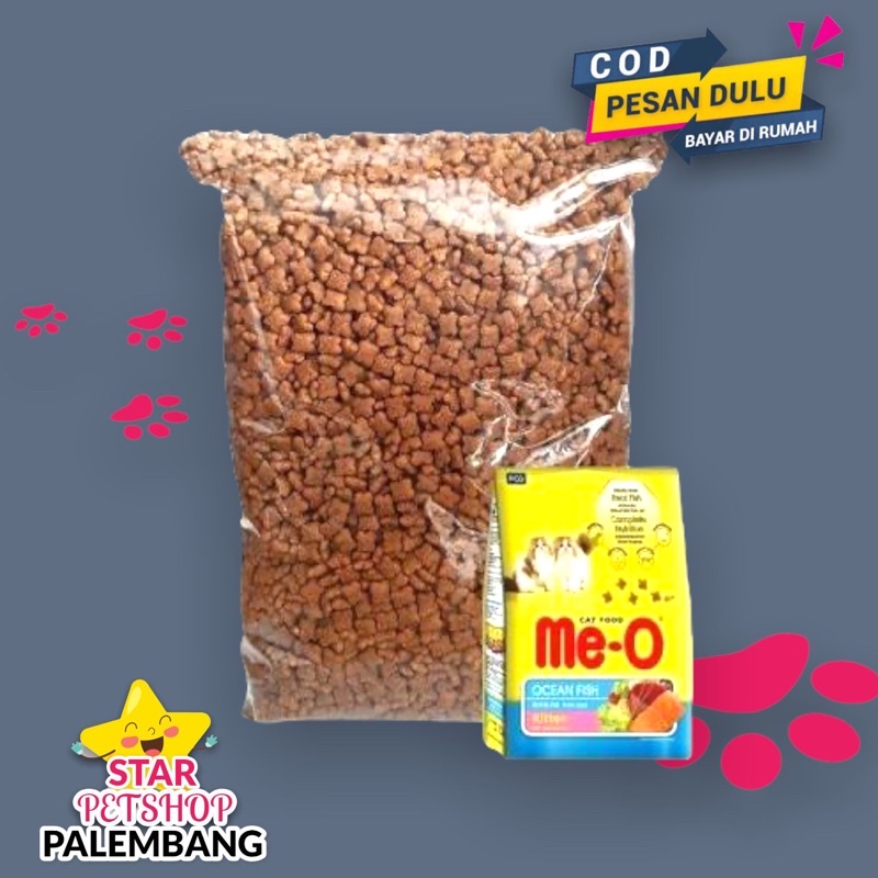 Makanan kucing premium Meo Kitten Repack 1kg