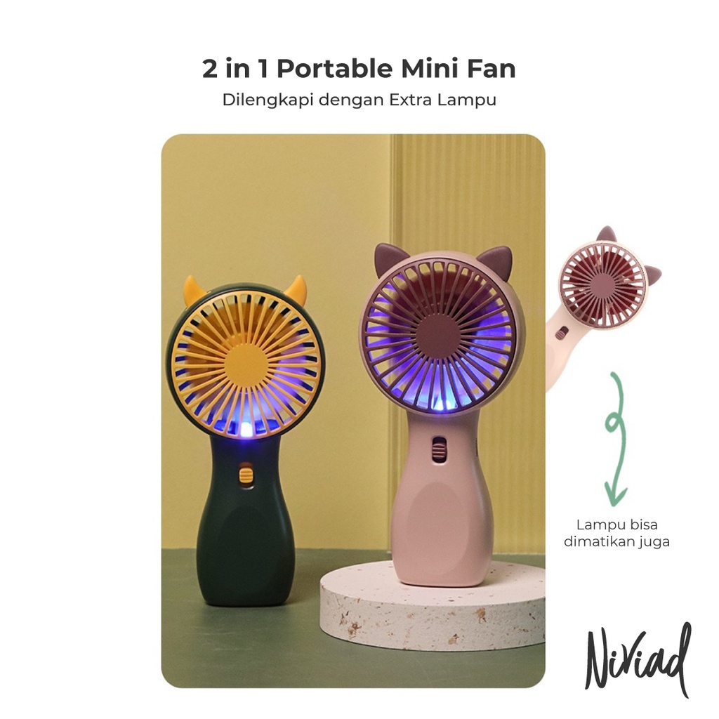 KIPAS ANGIN PORTABLE / KIPAS ANGIN MINI USB GENGGAM / MINI FAN