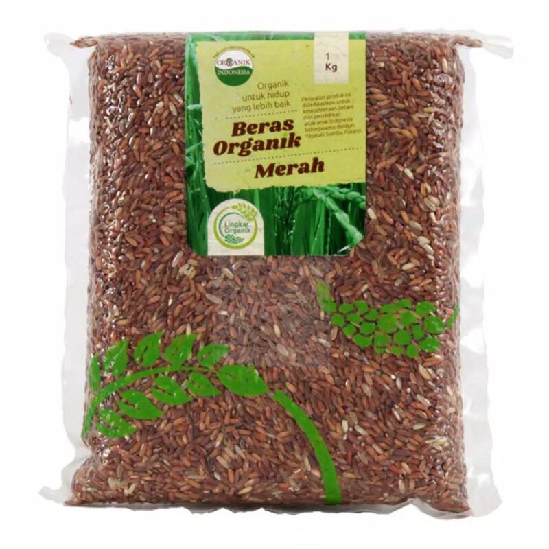 

Beras merah Organik 1 kg vakum lingkar organik