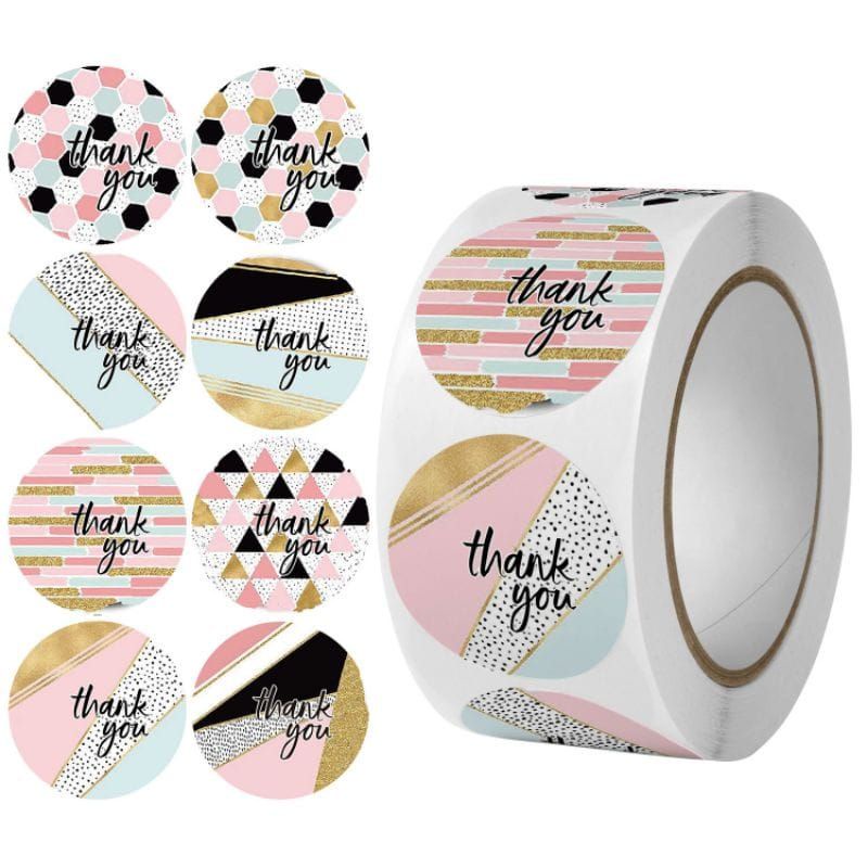 

Stiker Thank You Label Thank You isi 100 pcs Segel Packing Murah