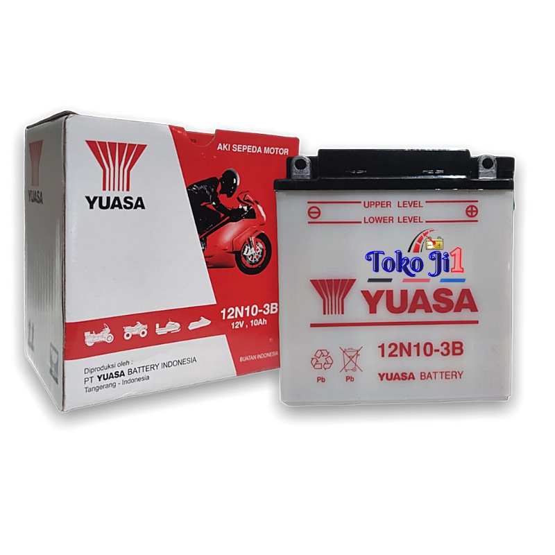 YUASA AKI BASAH 12N10-3B 12V 10AH VIAR RODA 3 THUNDER 125