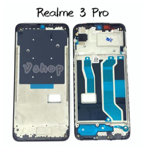 DUDUKAN FRAME TULANG TATAKAN LCD REALME 3 PRO