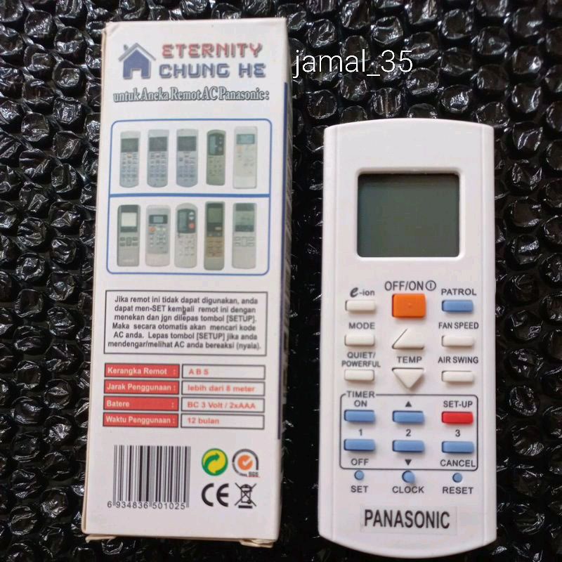 REMOT AC PANASONIK e-ion patrol multi chung he