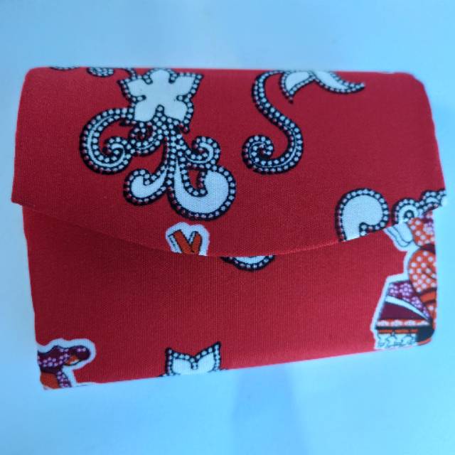 (BISA COD) DOMPET KOIN BATIK DENGAN KANCING HARGA PER PCS UKURAN 10 x 8 cm - SOUVENIR PERNIKAHAN