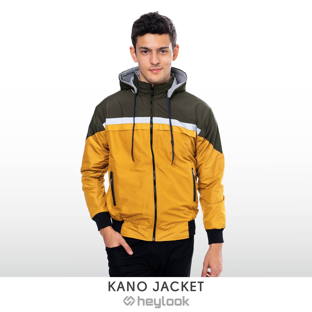 HEYLOOK Project - Jaket Pria Bolak Balik Jaket KANO Pria Jaket Hodie Bisa Dilepas Original