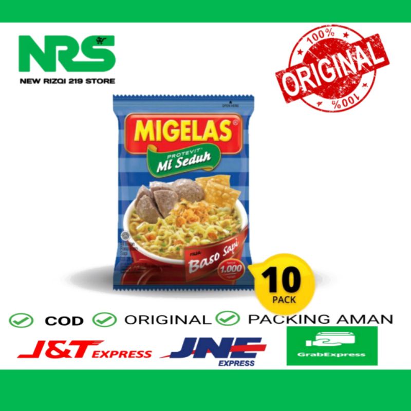 

Migelas Baso Sapi Renceng 10 Sachet mi gelas mi seduh