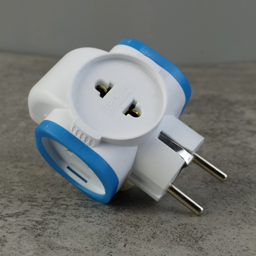 T MULTI 4 LUBANG SAKLAR STOP KONTAK 4 LUBANG STEKER COLOKAN 4 LUBANG