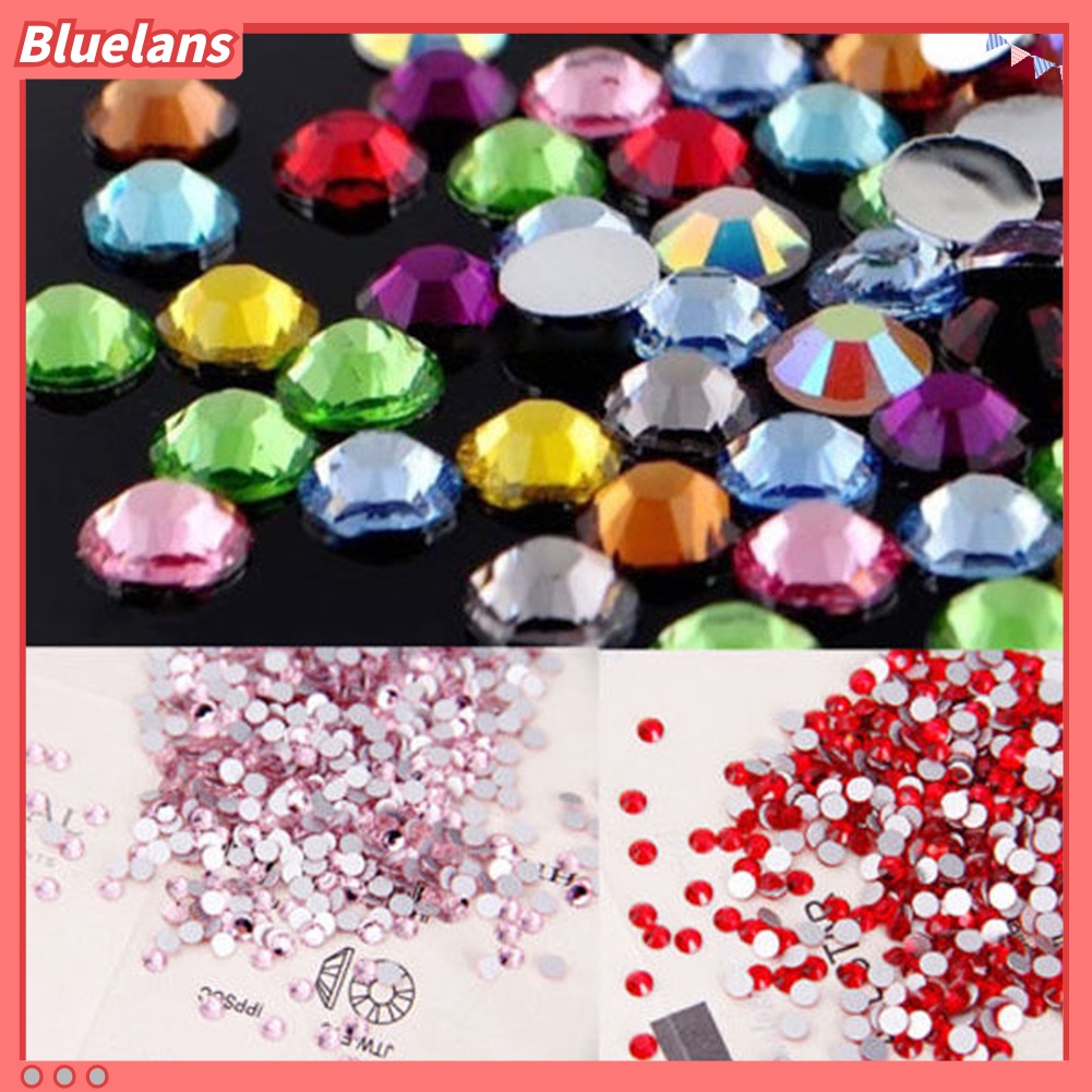 Bluelans Roda Dekorasi Nail Art / Manicure DIY Bentuk Bintang Warna-Warni