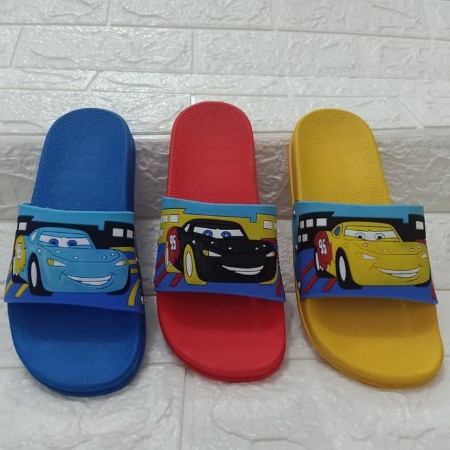 sandal anak pria / laki laki karakter cars mobil