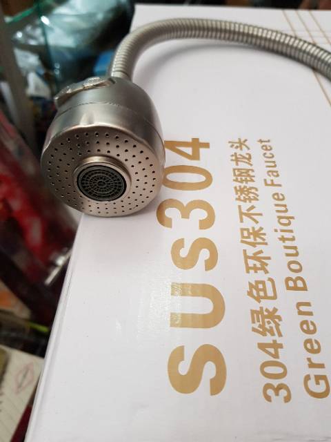 Kran cuci piring fleksibel stainless 304 ANTI KARAT