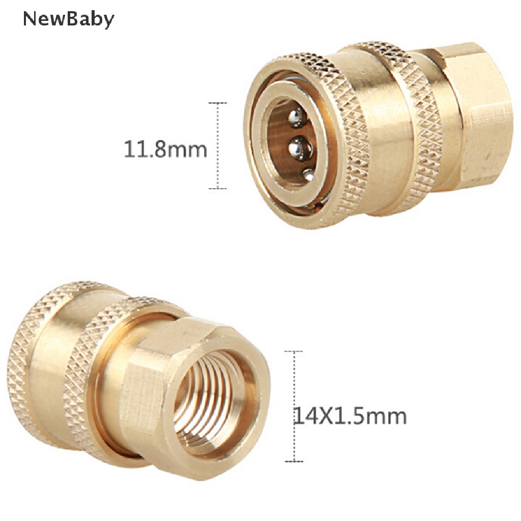 1pc 1 / 4 &quot;Female NPT Kuningan Quick Connect Coupler Untuk Pressure Washer