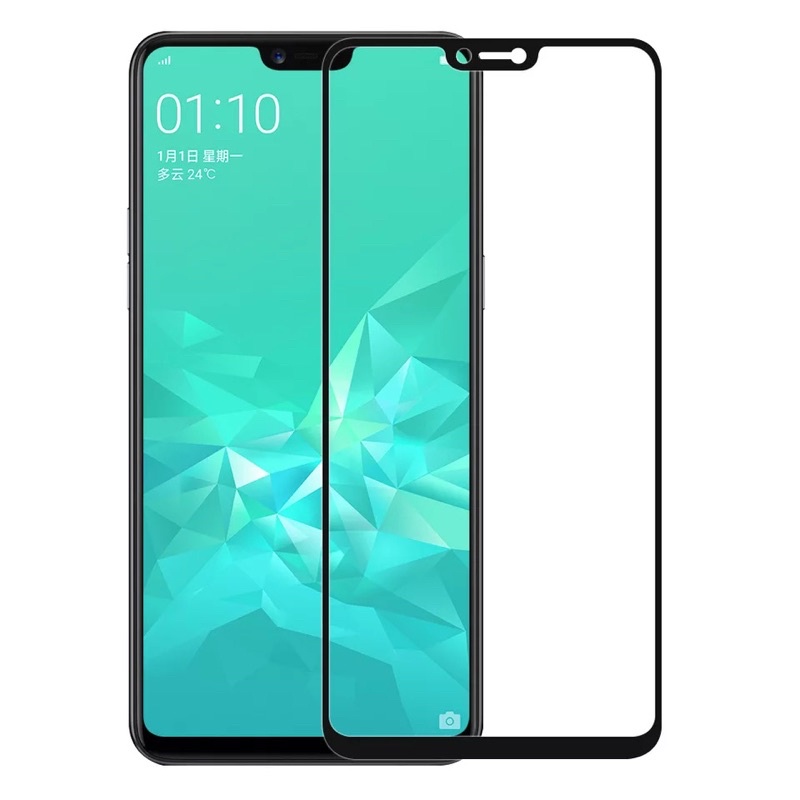 TEMPERED GLASS 9D FULL COVER REALME 2 2 PRO 3 3 PRO 5 5i 5S 5 PRO 6 6i 6 PRO ANTI GORES KACA FULL LEM